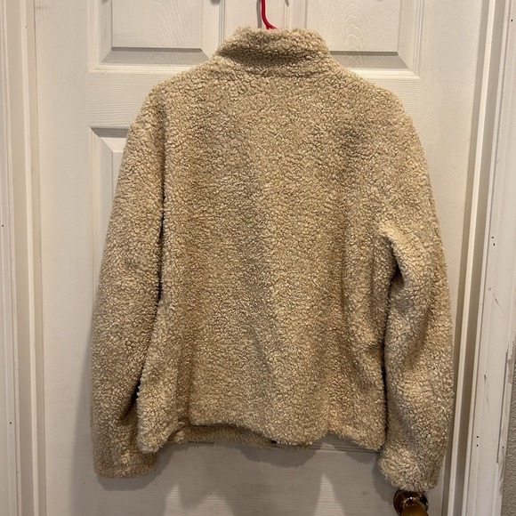 Pendleton Women's Cream Fuzzy Sherpa Full Zip Jacket Outdoor Size XL Cozy - Picture 5 of 9